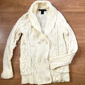 Marc by Marc Jacobs white cable knit cardigan